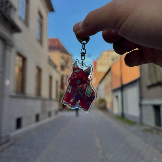 Torito de Pucará Keychain